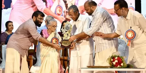 Dr. M Leelavathi honoured with Deshabhimani Literary Award in Kochi