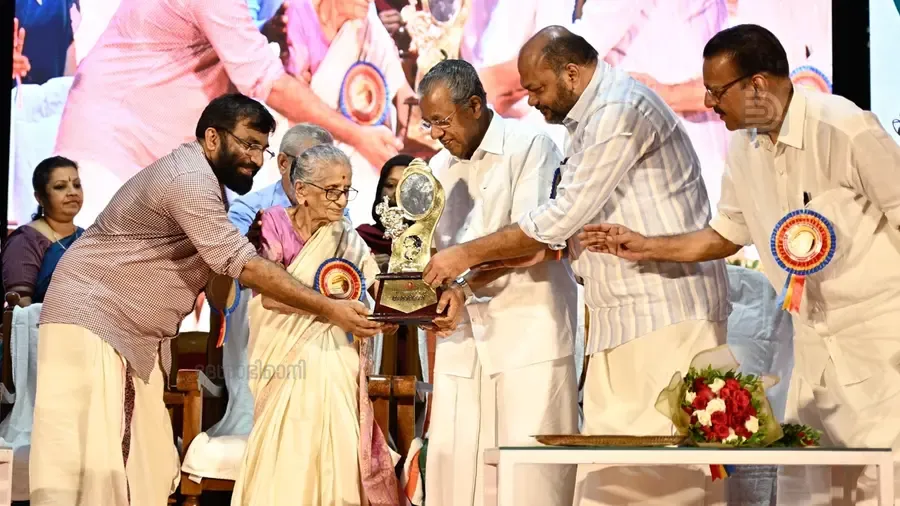 Dr. M Leelavathi honoured with Deshabhimani Literary Award in Kochi